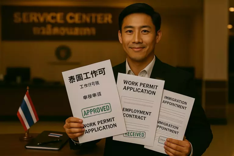 Work permit assistance in Thailand for foreigners — employer docs, Non-B linking, labour office support — UnblockPro
