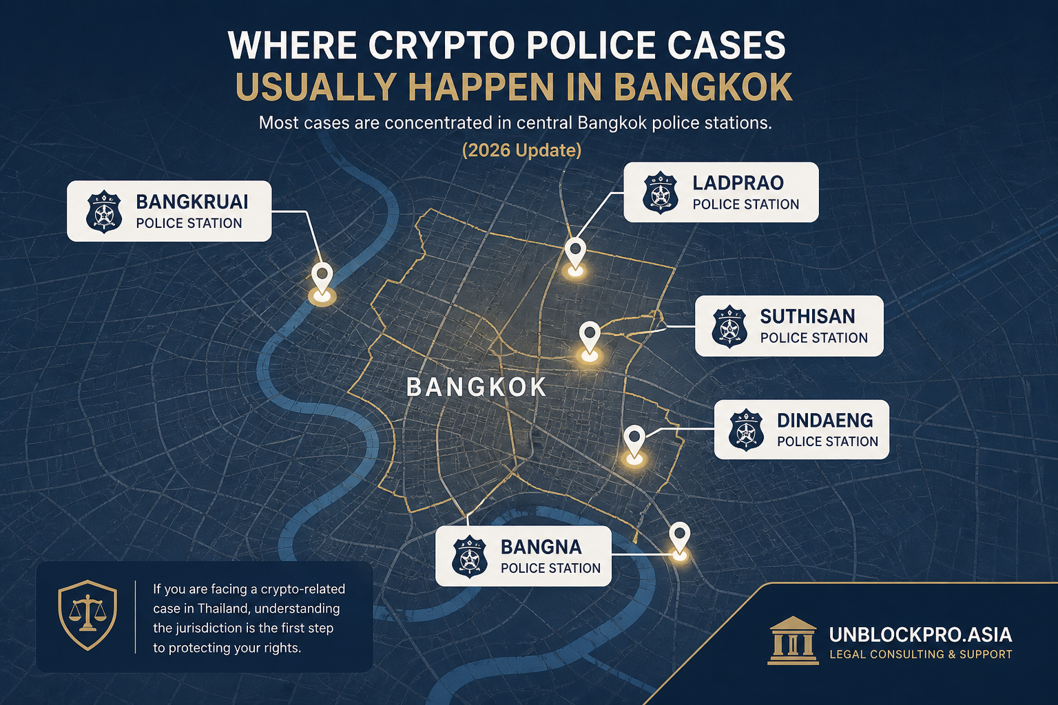 Where Do Crypto Police Cases Usually Happen in Thailand?