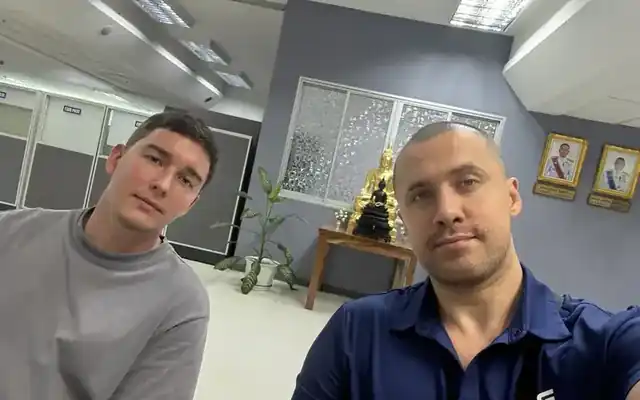UnblockPro.Asia founder with a client at the Cyber Police office in Bangkok