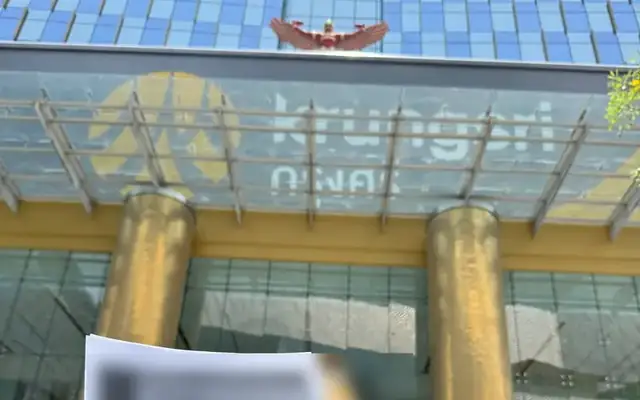 Krungsri head office in Bangkok with case documents, passport details hidden