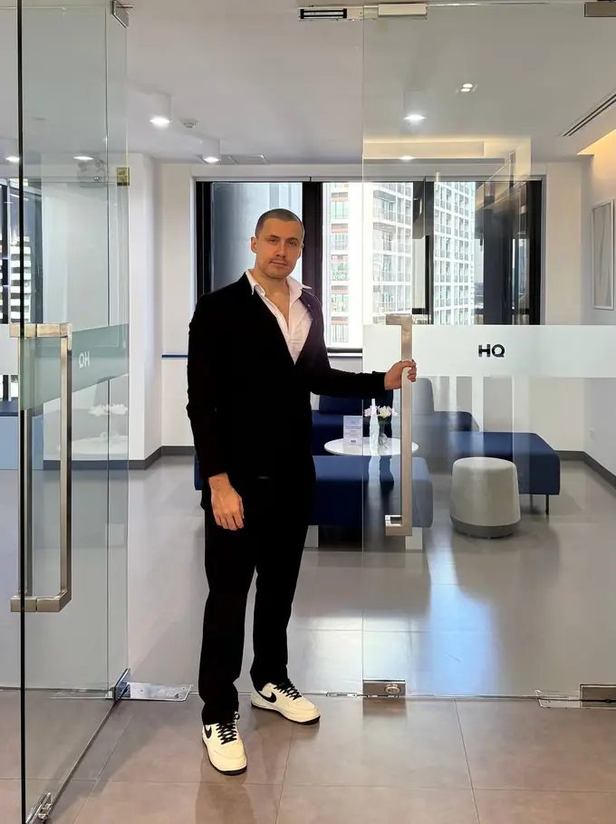 UnblockPro.Asia founder at the office in a Bangkok business centre