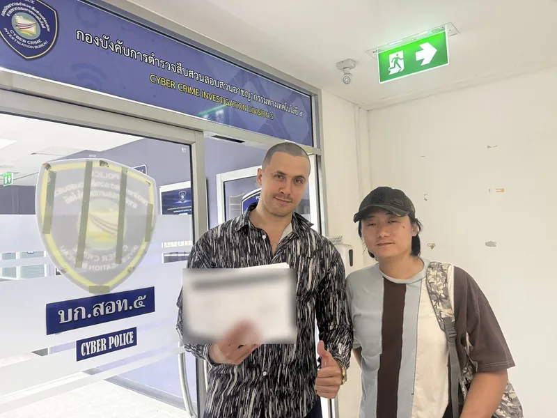 UnblockPro.Asia with clients from China at the Cyber Police office in Bangkok